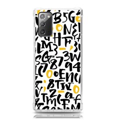 Letters Pattern Samsung Galaxy Note 20 TPU UV Case