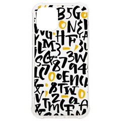 Letters Pattern Iphone 12/12 Pro Tpu Uv Print Case by Bedest