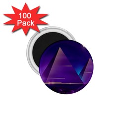 Egyptian Pyramids Night Landscape Cartoon 1 75  Magnets (100 Pack)  by Bedest