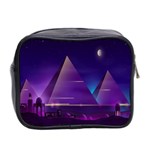 Egyptian Pyramids Night Landscape Cartoon Mini Toiletries Bag (Two Sides) Back