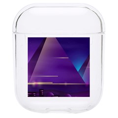 Egyptian Pyramids Night Landscape Cartoon Hard Pc Airpods 1/2 Case by Bedest