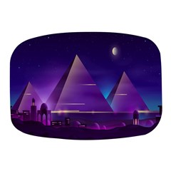 Egyptian Pyramids Night Landscape Cartoon Mini Square Pill Box by Bedest