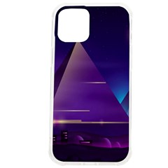 Egyptian Pyramids Night Landscape Cartoon Iphone 12 Pro Max Tpu Uv Print Case by Bedest