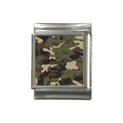 Texture Military Camouflage Repeats Seamless Army Green Hunting Italian Charm (13mm) by Bedest