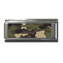 Texture Military Camouflage Repeats Seamless Army Green Hunting Superlink Italian Charm (9mm) by Bedest