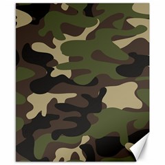 Texture Military Camouflage Repeats Seamless Army Green Hunting Canvas 8  X 10  by Bedest