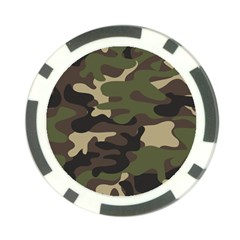 Texture Military Camouflage Repeats Seamless Army Green Hunting Poker Chip Card Guard (10 Pack) by Bedest