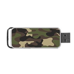 Texture Military Camouflage Repeats Seamless Army Green Hunting Portable Usb Flash (two Sides) by Bedest