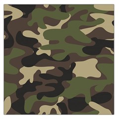 Texture Military Camouflage Repeats Seamless Army Green Hunting Square Satin Scarf (36  X 36 ) by Bedest