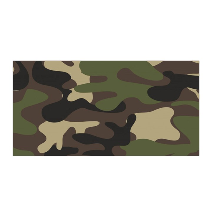 Texture Military Camouflage Repeats Seamless Army Green Hunting Satin Wrap 35  x 70 