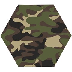 Texture Military Camouflage Repeats Seamless Army Green Hunting Wooden Puzzle Hexagon by Bedest