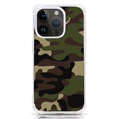 Texture Military Camouflage Repeats Seamless Army Green Hunting Iphone 14 Pro Tpu Uv Print Case by Bedest