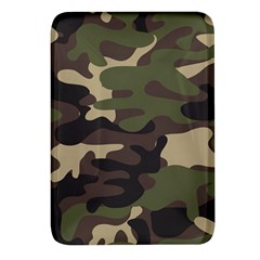 Texture Military Camouflage Repeats Seamless Army Green Hunting Rectangular Glass Fridge Magnet (4 Pack) by Bedest