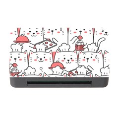 Cute Cat Chef Cooking Seamless Pattern Cartoon Memory Card Reader With Cf by Bedest