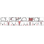 Cute Cat Chef Cooking Seamless Pattern Cartoon Large Premium Plush Fleece Scarf  Front