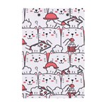 Cute Cat Chef Cooking Seamless Pattern Cartoon A5 Acrylic Clipboard Back