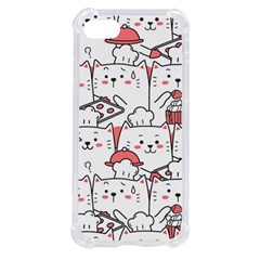 Cute Cat Chef Cooking Seamless Pattern Cartoon Iphone Se by Bedest