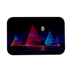 Egyptian Pyramids Night Landscape Cartoon Art Open Lid Metal Box (silver)   by Bedest