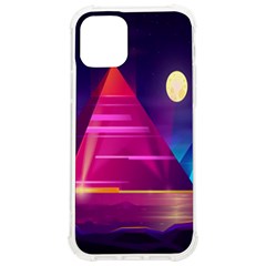 Egyptian Pyramids Night Landscape Cartoon Art Iphone 12/12 Pro Tpu Uv Print Case by Bedest