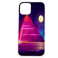 Egyptian Pyramids Night Landscape Cartoon Art Iphone 12 Pro Max Tpu Uv Print Case