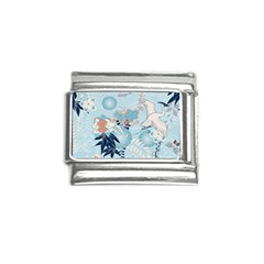 Crane Pattern Bird Animal Nature Italian Charm (9mm) by Bedest