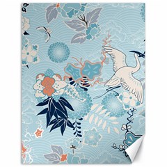 Crane Pattern Bird Animal Nature Canvas 18  X 24  by Bedest