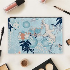 Crane Pattern Bird Animal Nature Cosmetic Bag (large) by Bedest