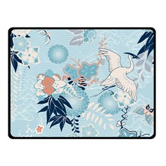 Crane Pattern Bird Animal Nature Two Sides Fleece Blanket (small) by Bedest