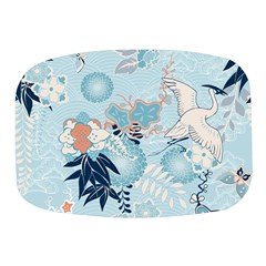 Crane Pattern Bird Animal Nature Mini Square Pill Box by Bedest