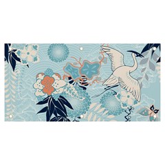 Crane Pattern Bird Animal Nature Banner And Sign 6  X 3  by Bedest