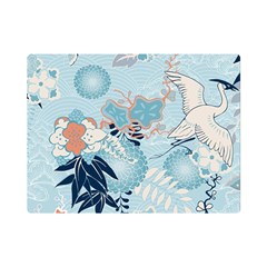 Crane Pattern Bird Animal Nature Premium Plush Fleece Blanket (mini) by Bedest