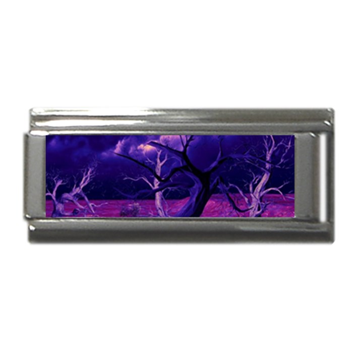 Forest Night Sky Clouds Mystical Superlink Italian Charm (9mm)