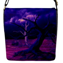 Forest Night Sky Clouds Mystical Flap Closure Messenger Bag (s) by Bedest