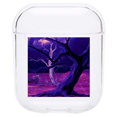 Forest Night Sky Clouds Mystical Hard Pc Airpods 1/2 Case by Bedest