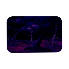 Forest Night Sky Clouds Mystical Open Lid Metal Box (silver)  