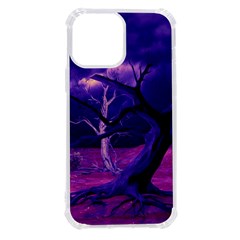 Forest Night Sky Clouds Mystical Iphone 13 Pro Max Tpu Uv Print Case by Bedest