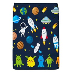 Big Set Cute Astronauts Space Planets Stars Aliens Rockets Ufo Constellations Satellite Moon Rover V Removable Flap Cover (l) by Bedest