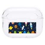 Big Set Cute Astronauts Space Planets Stars Aliens Rockets Ufo Constellations Satellite Moon Rover V Hard PC AirPods Pro Case Front