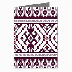 Illustration Ukrainian Folk Seamless Pattern Ornament Greeting Card by Bedest