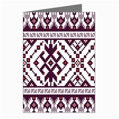 Illustration Ukrainian Folk Seamless Pattern Ornament Greeting Cards (pkg Of 8) by Bedest