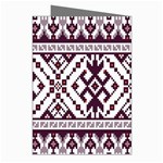 Illustration Ukrainian Folk Seamless Pattern Ornament Greeting Cards (Pkg of 8) Right