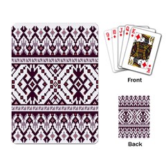 Illustration Ukrainian Folk Seamless Pattern Ornament Playing Cards Single Design (rectangle) by Bedest