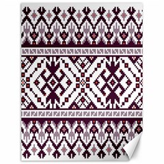 Illustration Ukrainian Folk Seamless Pattern Ornament Canvas 12  X 16  by Bedest