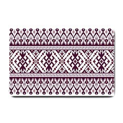 Illustration Ukrainian Folk Seamless Pattern Ornament Small Doormat by Bedest