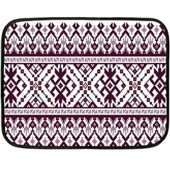 Illustration Ukrainian Folk Seamless Pattern Ornament Two Sides Fleece Blanket (mini) by Bedest