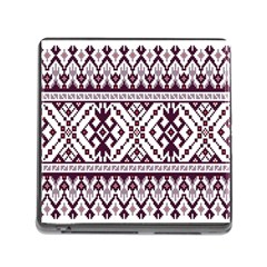 Illustration Ukrainian Folk Seamless Pattern Ornament Memory Card Reader (square 5 Slot) by Bedest