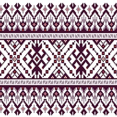 Illustration Ukrainian Folk Seamless Pattern Ornament Play Mat (square) by Bedest