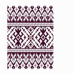 Illustration Ukrainian Folk Seamless Pattern Ornament Small Garden Flag (two Sides) by Bedest