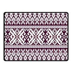 Illustration Ukrainian Folk Seamless Pattern Ornament Two Sides Fleece Blanket (small) by Bedest