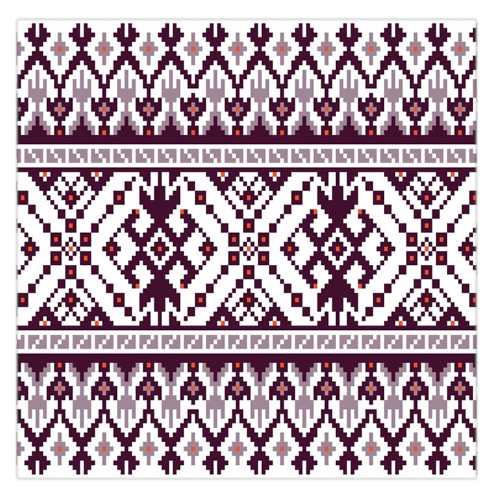 Illustration Ukrainian Folk Seamless Pattern Ornament Square Satin Scarf (36  x 36 )